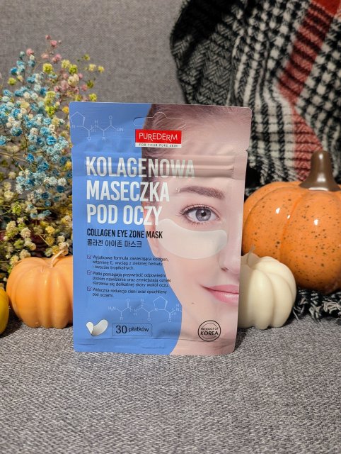 Purederm Płatki pod oczy, Wegańskie, Z kolagenem, Under Eye Mask