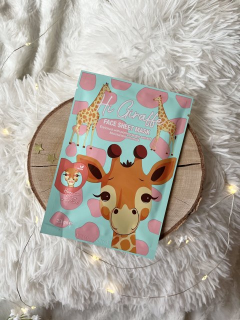 Maxbrands Marketing B.V. Face Sheet Mask, Maseczka do twarzy w płacie, Hi Giraffe, Nawilżająca, Z ekstraktem z granatu