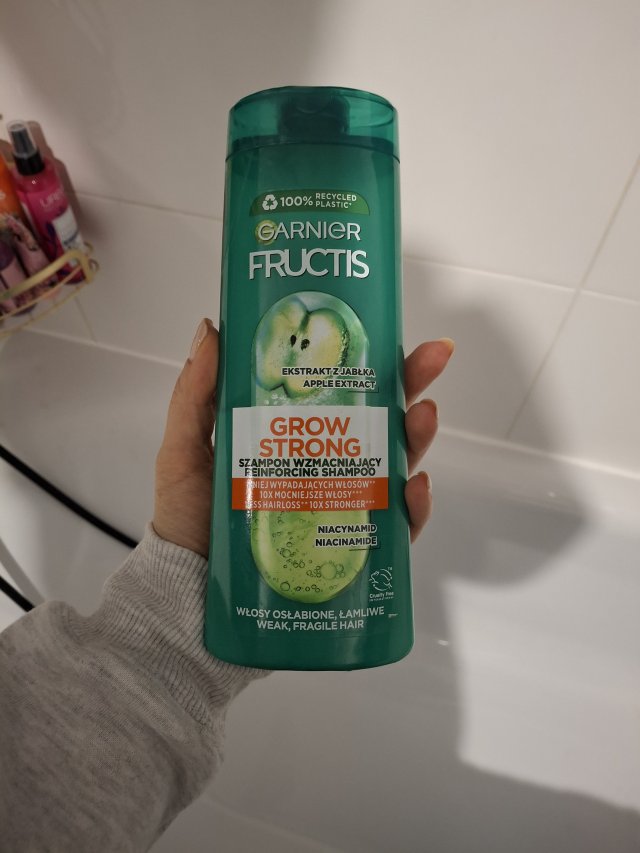 Garnier Fructis, Grow Strong, Szampon do włosów, Wzmacniający, Do włosów osłabionych i łamliwych