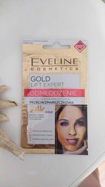 Eveline Gold Lift Expert, Maseczka do twarzy, Luksusowa i przeciwzmarszczkowa, Odmłodzenie