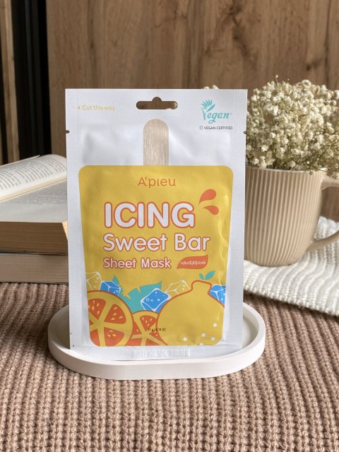 A'pieu Icing Sweet Bar, Maska do twarzy w płacie, Mandarynka Hanrabong