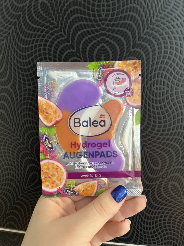 Balea Płatki pod oczy, Hydrożelowe, Kwas hialuronowy, Ekstrakt z marakui i kofeina 