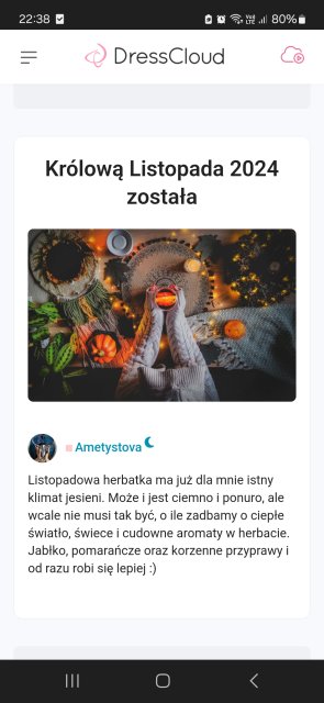 Jestem szczęśliwa bo..