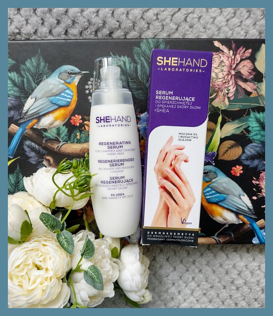 SheHand Serum do rąk, Regenerujące, Do spierzchniętej i spękanej skóry dłoni, Shea, mocznik 5% i bogactwo olejów