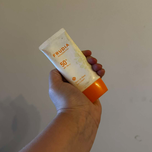 Frudia Baza pod makijaż, Tone Up Base Sun Cream SPF50+ PA+++, Przeciwsłoneczna