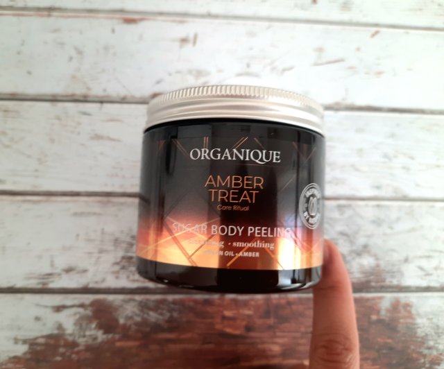 Organique Amber Treat, peeling do ciała, olej arganowy i bursztyn