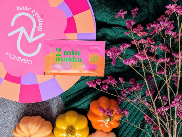 OnlyBio Hair Cycling, Maska do włosów, 2-minutowa, Ekspresowa, Olej z wiesiołka, Ekstrakt z gruszki, Olej arganowy