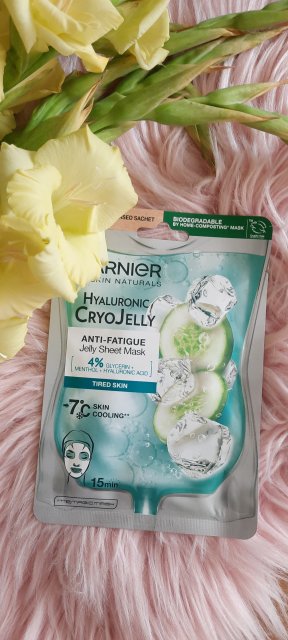 Garnier Skin Active, Hyaluron Cryo Jelly, Maska do twarzy w płacie, -7°C