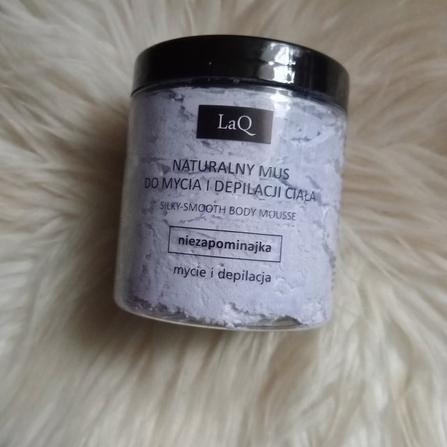 LaQ Mus do mycia i depilacji ciała, Niezapominajka 