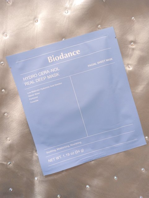 Biodance Maska do twarzy w płacie, Hydro Cera-nol Real Deep Mask, Intensywne nawilżenie i regeneracja