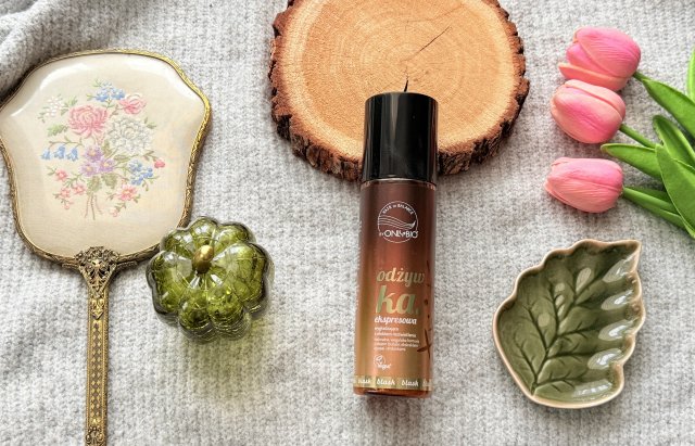 OnlyBio Hair in Balance, Odżywka do włosów w sprayu, Ekspresowa, Wygładzająca, Z efektem rozświetlenia 