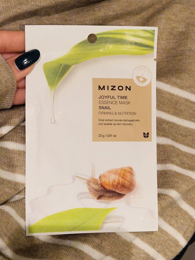 MIZON Maska do twarzy w płacie, Joyful Time, Snail