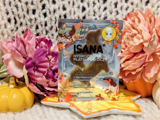 Isana Płatki pod oczy, Hydrożelowe, You are Beauti-Fall, Z ekstraktem z dyni, kwasem hialuronowym i kofeiną, O kuszącym zapachu czekolady