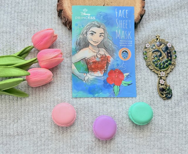 Topbrands Europe B.V. Disney Princess, Maska do twarzy w płacie, Formuła nawilżająca, Zapach pomarańczy, Vaiana