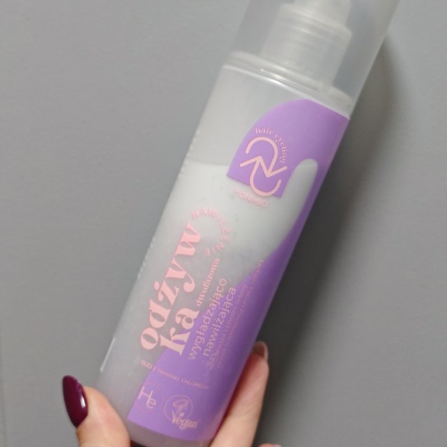 OnlyBio Hair Cycling, Odżywka do włosów w sprayu, Dwufazowa, Wygładzająco-nawilżająca