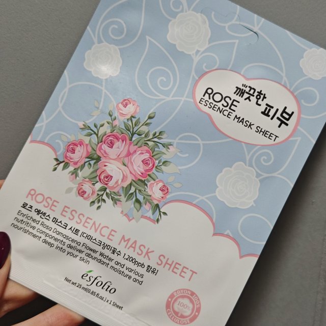 ésfolio Maska do twarzy w płacie, Rose Essence Mask Sheet 