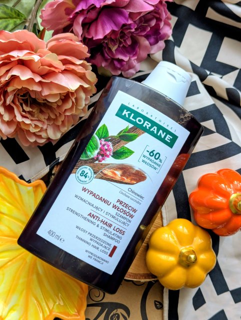 Klorane Szampon do włosów, Z chininą i organiczną szarotką, Do włosów przerzedzonych i wypadających