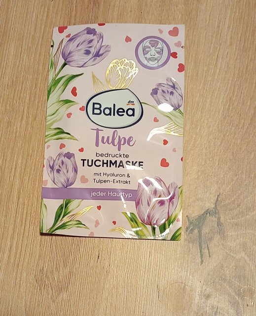 Balea Maseczka do twarzy w płacie, Tulpe