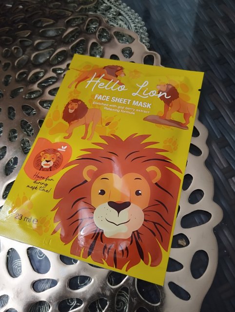 Maxbrands Marketing B.V. Face Sheet Mask, Maseczka do twarzy w płacie, Hello Lion