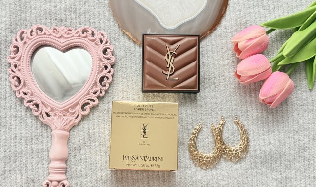 Yves Saint Laurent All Hours, Hyper Bronze, Bronzer do twarzy, 002 Buff Dune