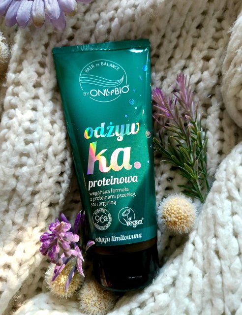 OnlyBio Hair in Balance, Odżywka do włosów, Proteinowa, Słodkie Kiwi, Edycja Limitowana 