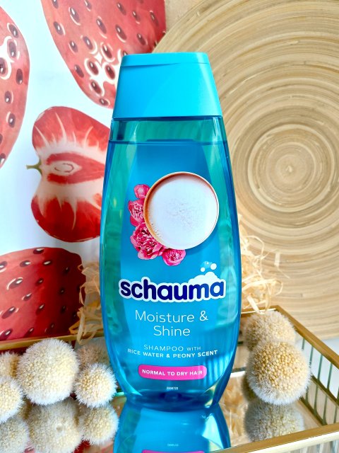 Schwarzkopf Schauma, Szampon do włosów, Moisture & Shine, Do włosów normalnych i suchych, Woda ryżowa i piwonia