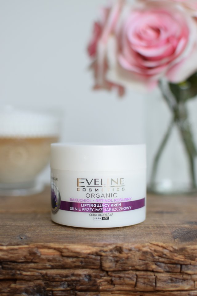 Eveline Organic, Bakuchiol, Krem do twarzy, Liftingujący, Silnie przeciwzmarszczkowy, Na dzień i na noc