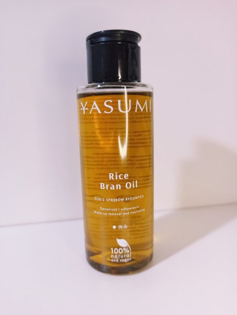 Yasumi Olejek do demakijażu twarzy, Rice Bran Oil 