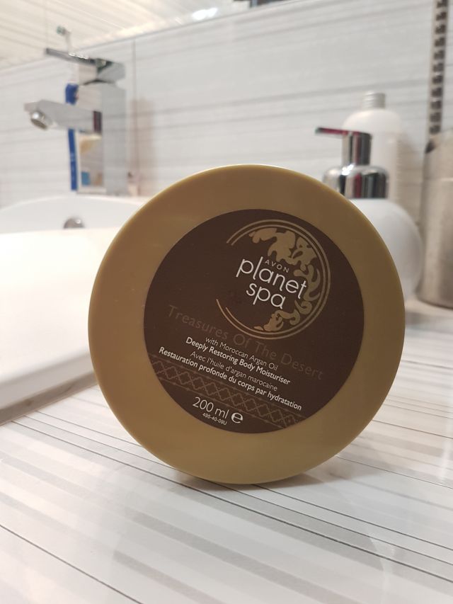 Avon Planet Spa, Treasures Of The Desert, Masło do ciała, Regenerująco-odżywcze, Z marokańskim olejem arganowym