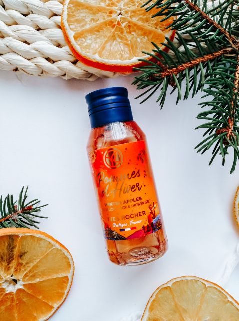 Yves Rocher Żel pod prysznic i do kąpieli, Zimowa szarlotka 