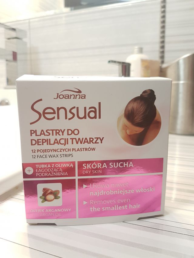Joanna Sensual, Plastry do depilacji twarzy, Dedykowane do skóry suchej