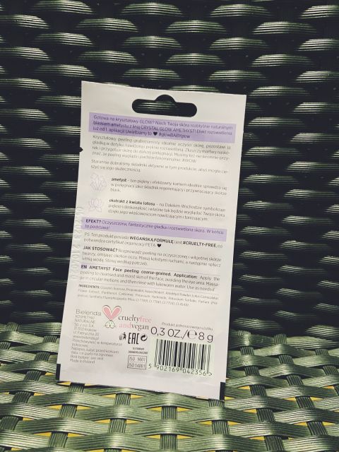 Amethyst bielenda peeling kryształowy do twarzy
