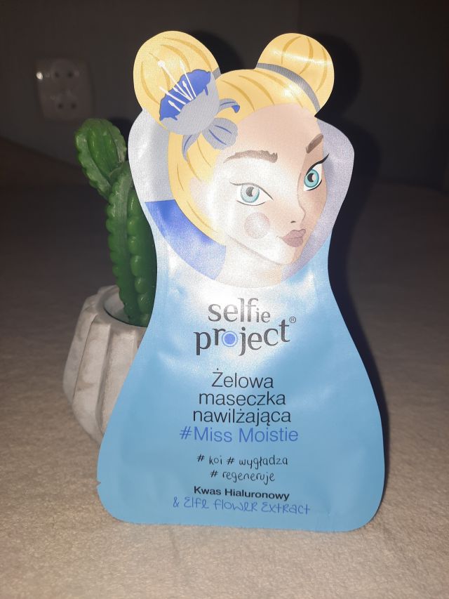 Selfie Project Miss Selfie, Maseczka do twarzy, Żelowa, Nawilżająca, #Miss Moistie