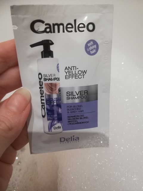 Delia Cameleo, Szampon do włosow, Silver shampoo, Anti-Yellow Effect, Do włosów blond, siwych i rozjaśnionych