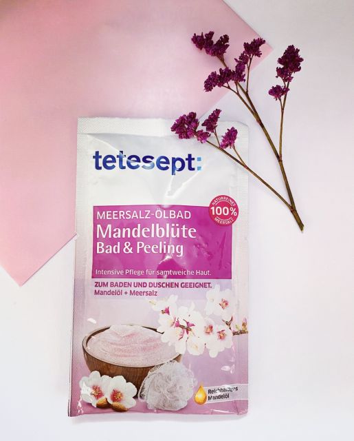 Tetesept Peeling do ciała, Olej z soli morskiej i kwiat migdałowy