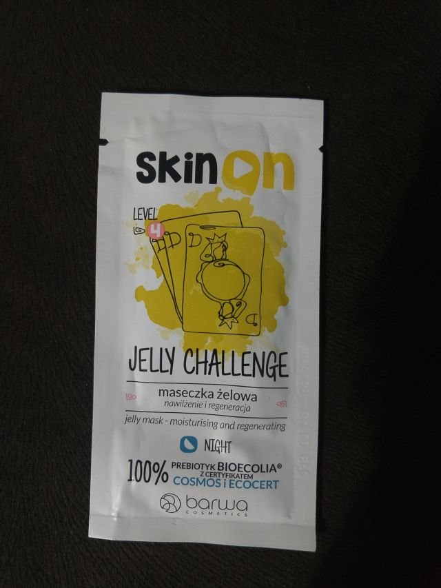 Barwa Skin On, Jelly Challenge, Maseczka do twarzy, Żelowa, Nawilżenie, Regeneracja