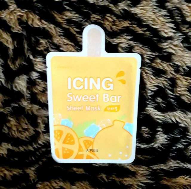 A'pieu Icing Sweet Bar, Maska do twarzy w płacie, Mandarynka Hanrabong