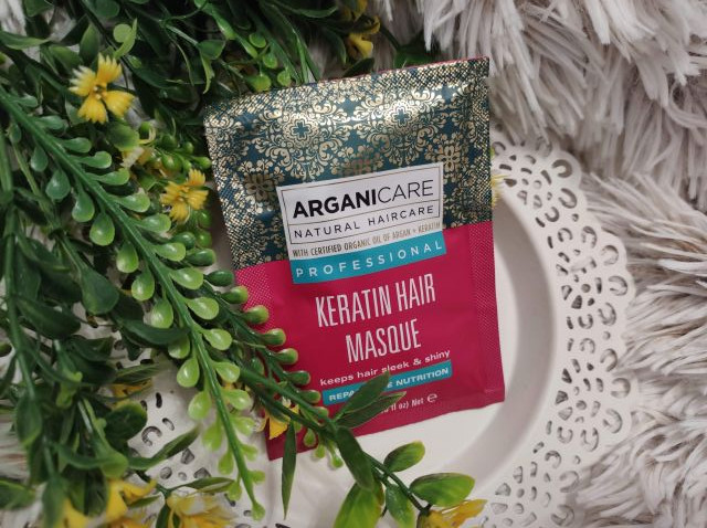 Arganicare Keratin, Maska do włosów, Keratynowa