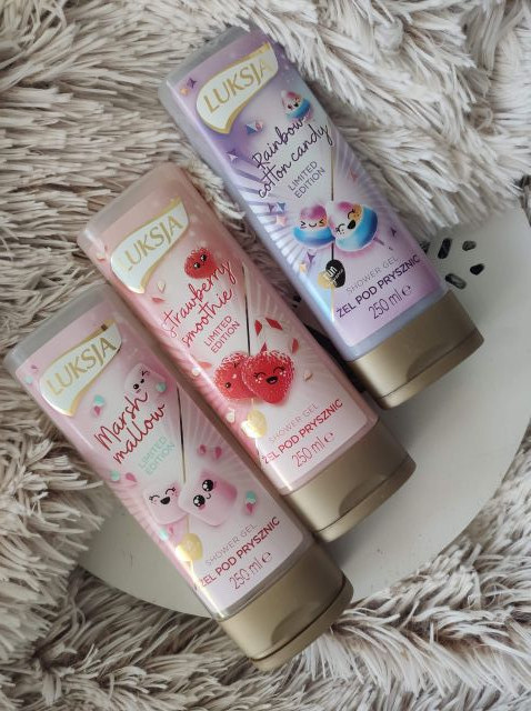 Trzy żele pod prysznic 