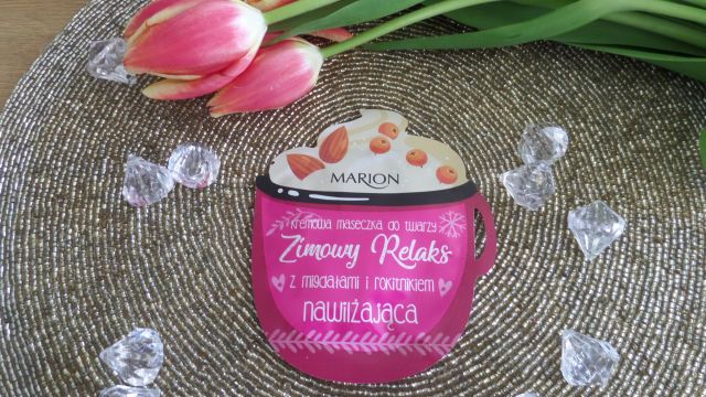 Marion Zimowy Relaks, Maseczka do twarzy, Kremowa, Nawilżającą, Z migdałami i rokitnikiem