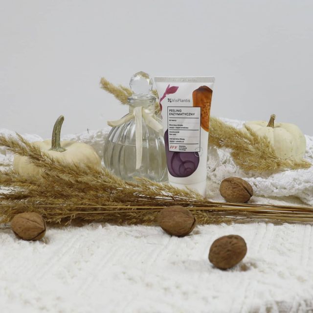 Vis Plantis Peeling do twarzy, Enzymatyczny, Filtrat że śluzu ślimaka + papaja + olejek kameliowy