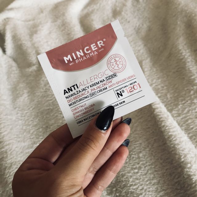 Mincer Pharma ANTIALLERGIC, Krem do twarzy, Nawilżający, Na dzień, Do redukcji pajączków