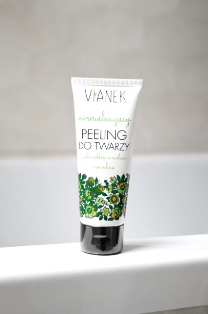 Sylveco Vianek, Peeling do twarzy, Seria zielona, Normalizujący, Szałwia i spirulina