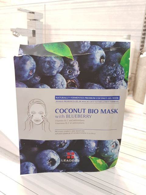 Leaders Cosmetics Coconut Bio Mask with Blueberry, Maska w płachcie z ekstraktem z borówki