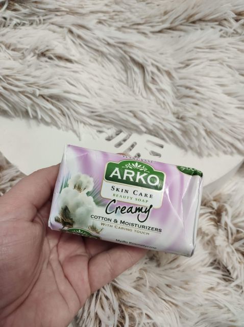 Arko Creamy, Mydło w kostce, Cotton & Moisturizers
