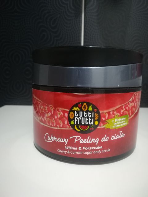 Tutti Frutti Peeling cukrowy, wiśnia porzeczka