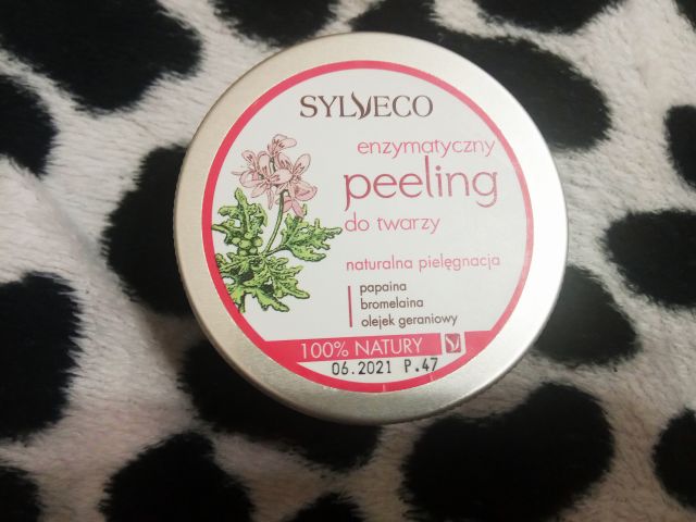 Sylveco Peeling do twarzy, Enzymatyczny, Papaina, Bromelaina, Olejek geraniowy, Hypoallergic