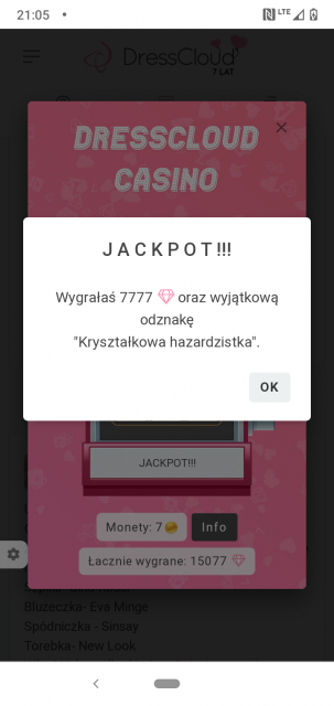 Urodzinowe kasyno DressCloud 