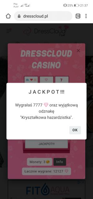 Urodzinowe kasyno DressCloud 