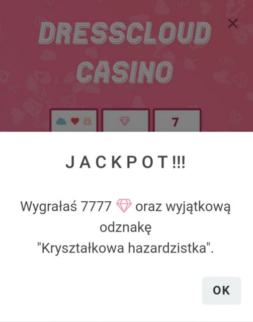 Urodzinowe kasyno DressCloud 